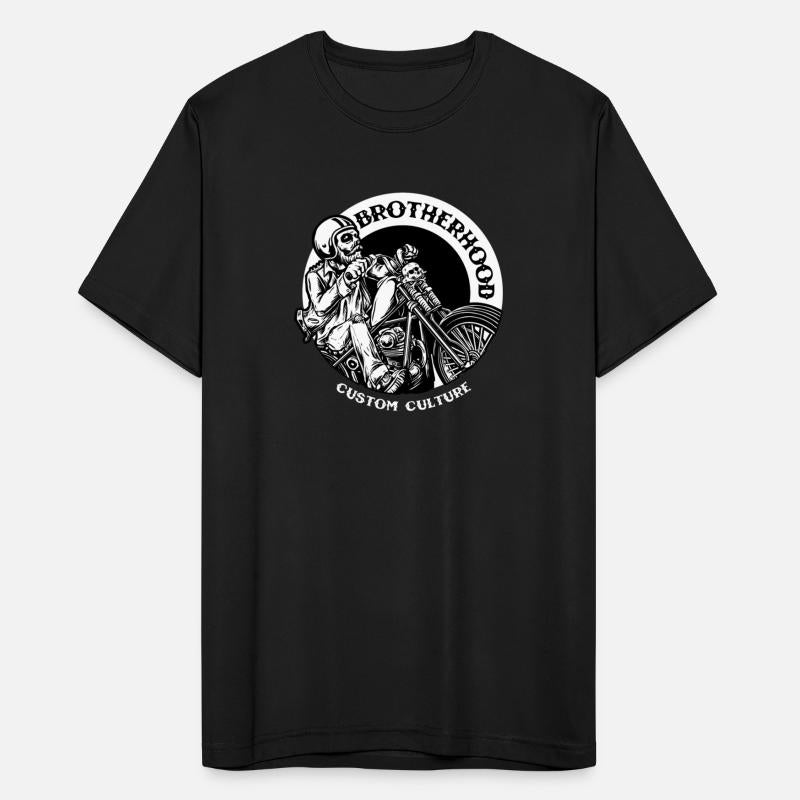Riding brotherhood culture, skeleton riding a bike