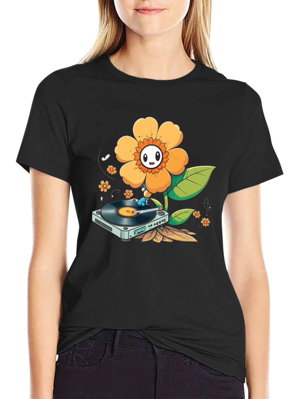 Groovy Flower Turntable T-Shirt