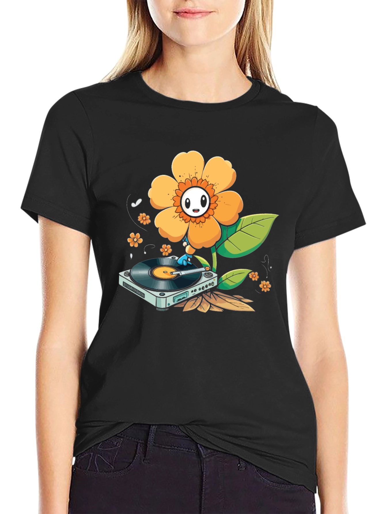 Groovy Flower Turntable T-Shirt