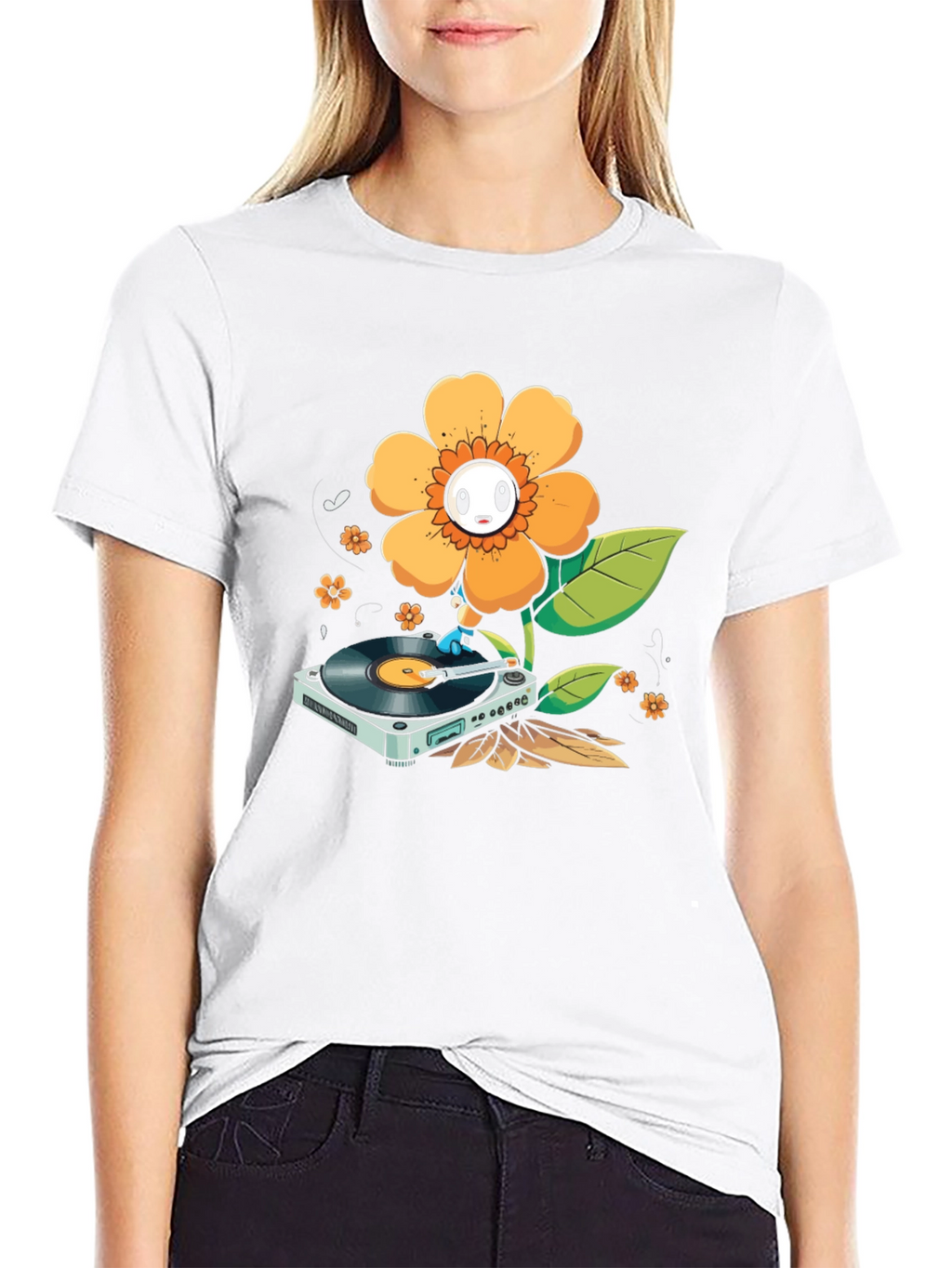 Groovy Flower Turntable T-Shirt