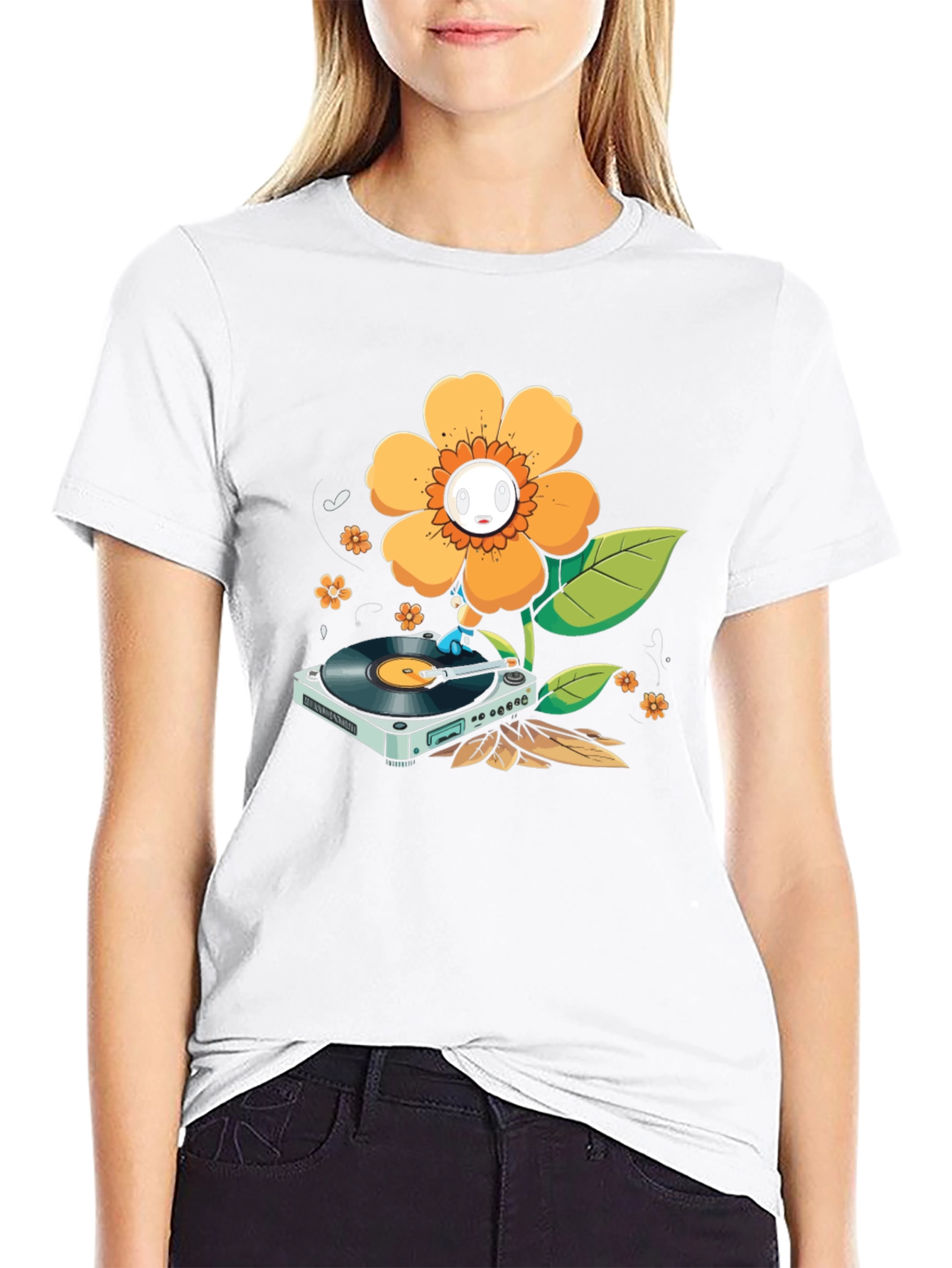 Groovy Flower Turntable T-Shirt