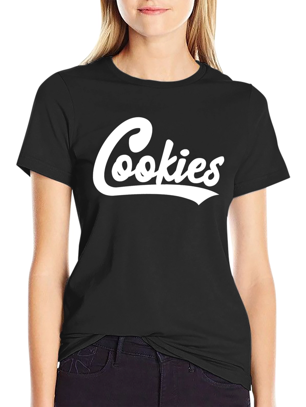 Cookies Graphic Print Black T-Shirt for Men