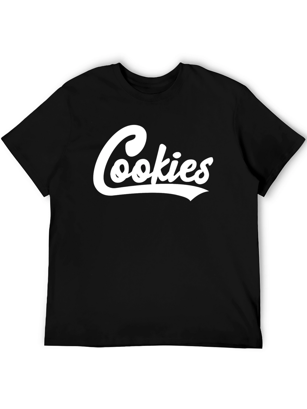 Cookies Graphic Print Black T-Shirt for Men