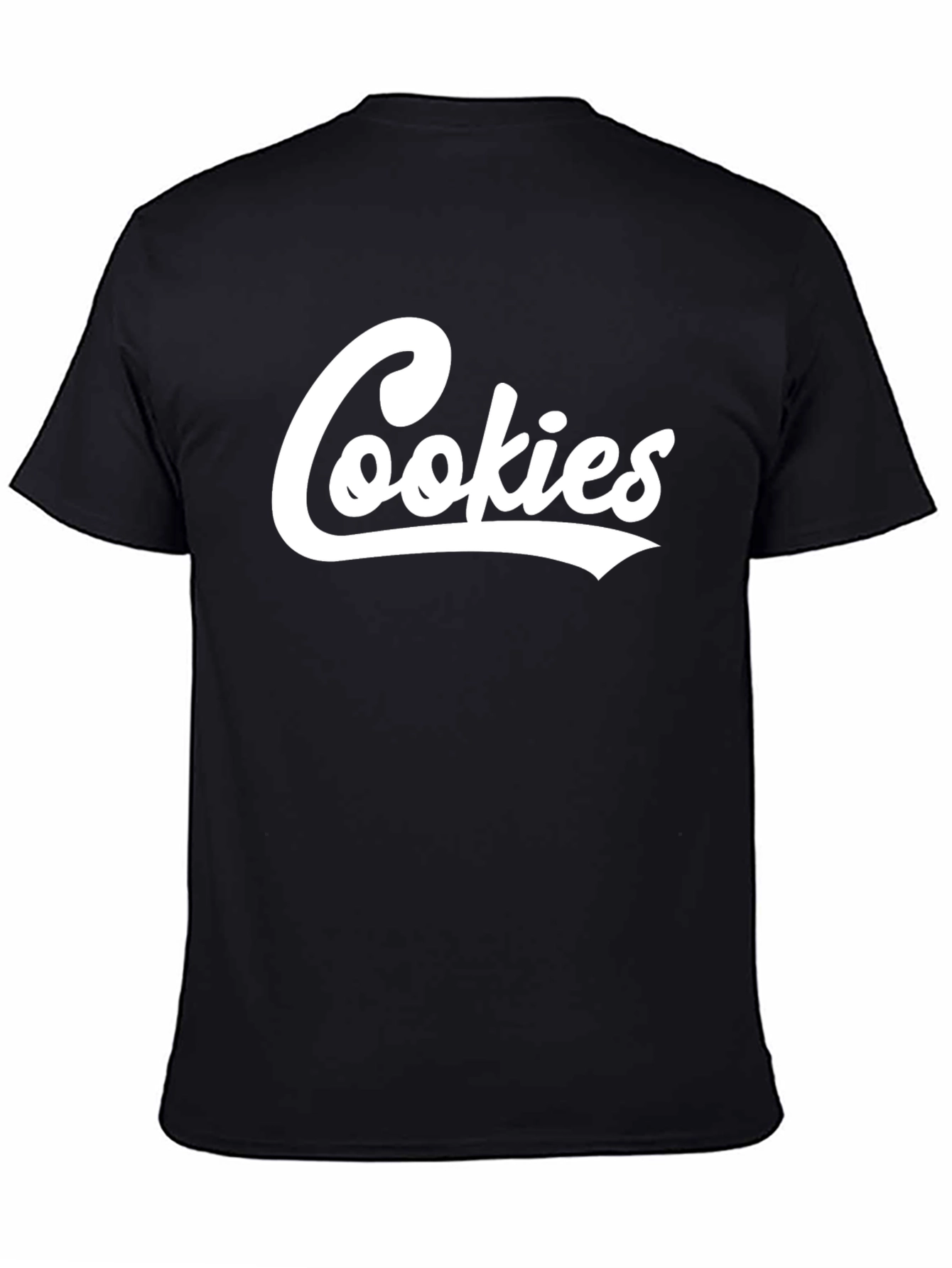 Cookies Graphic Print Black T-Shirt for Men