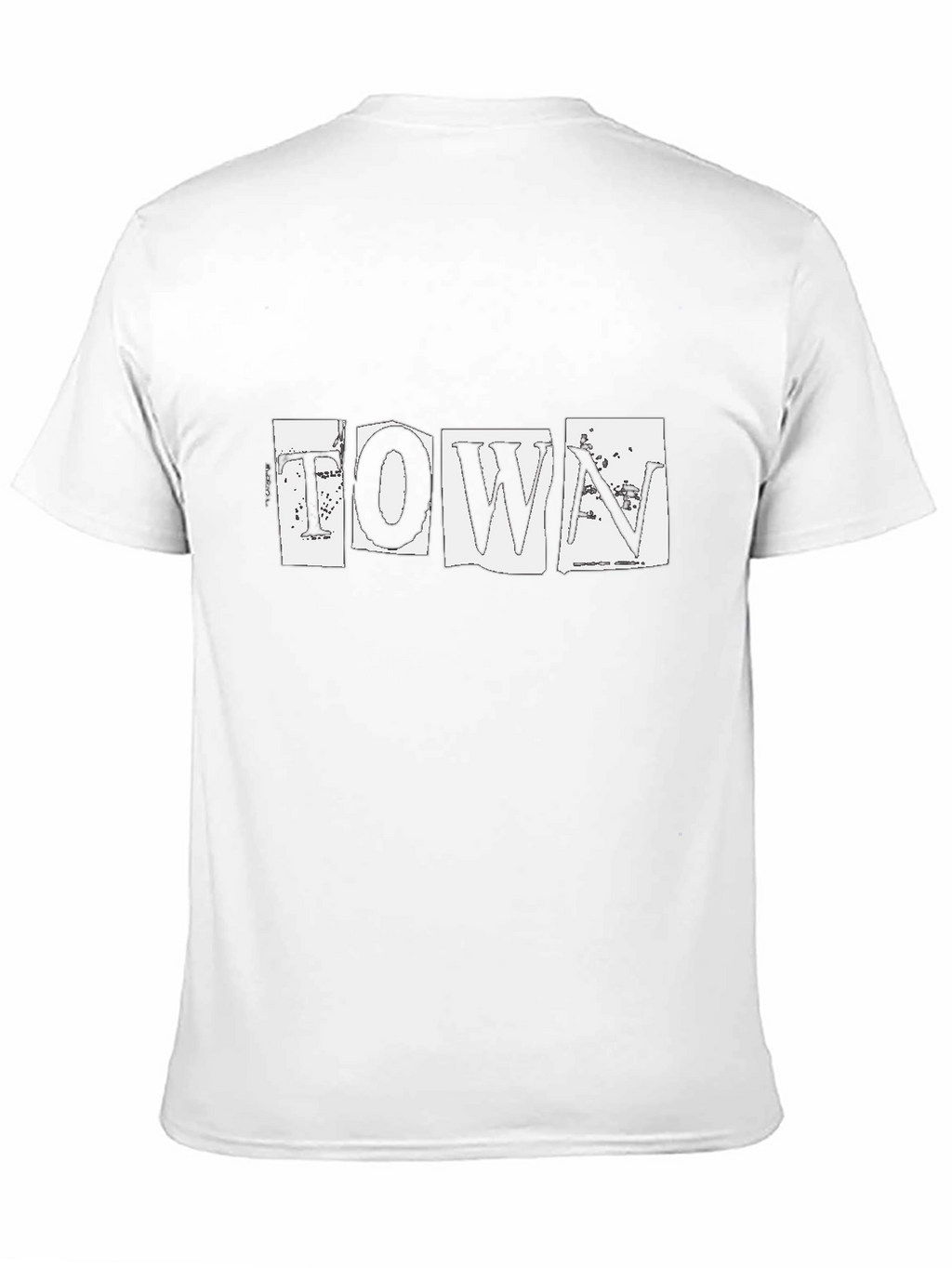 Town Graphic Print Black T-Shirt