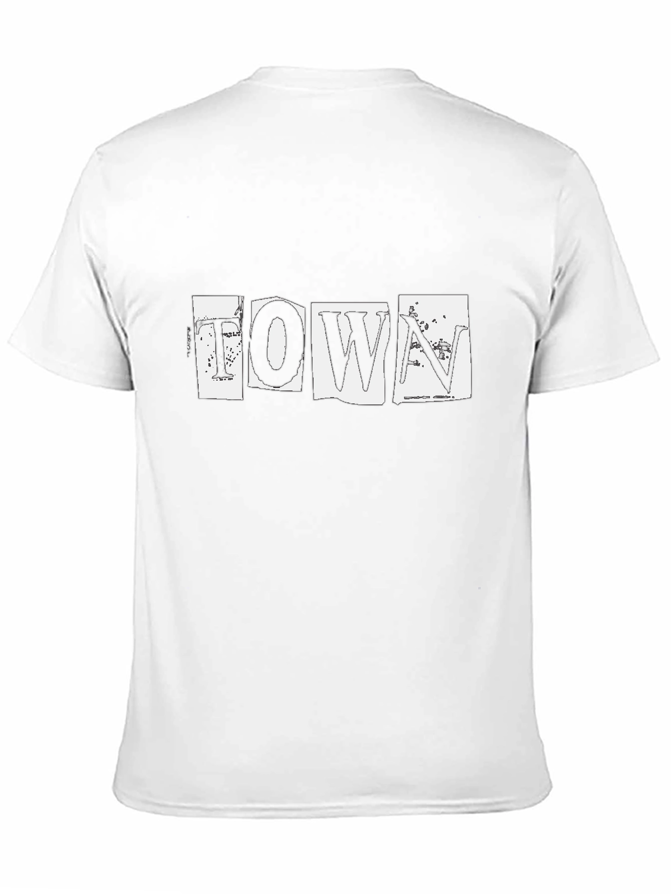 Town Graphic Print Black T-Shirt