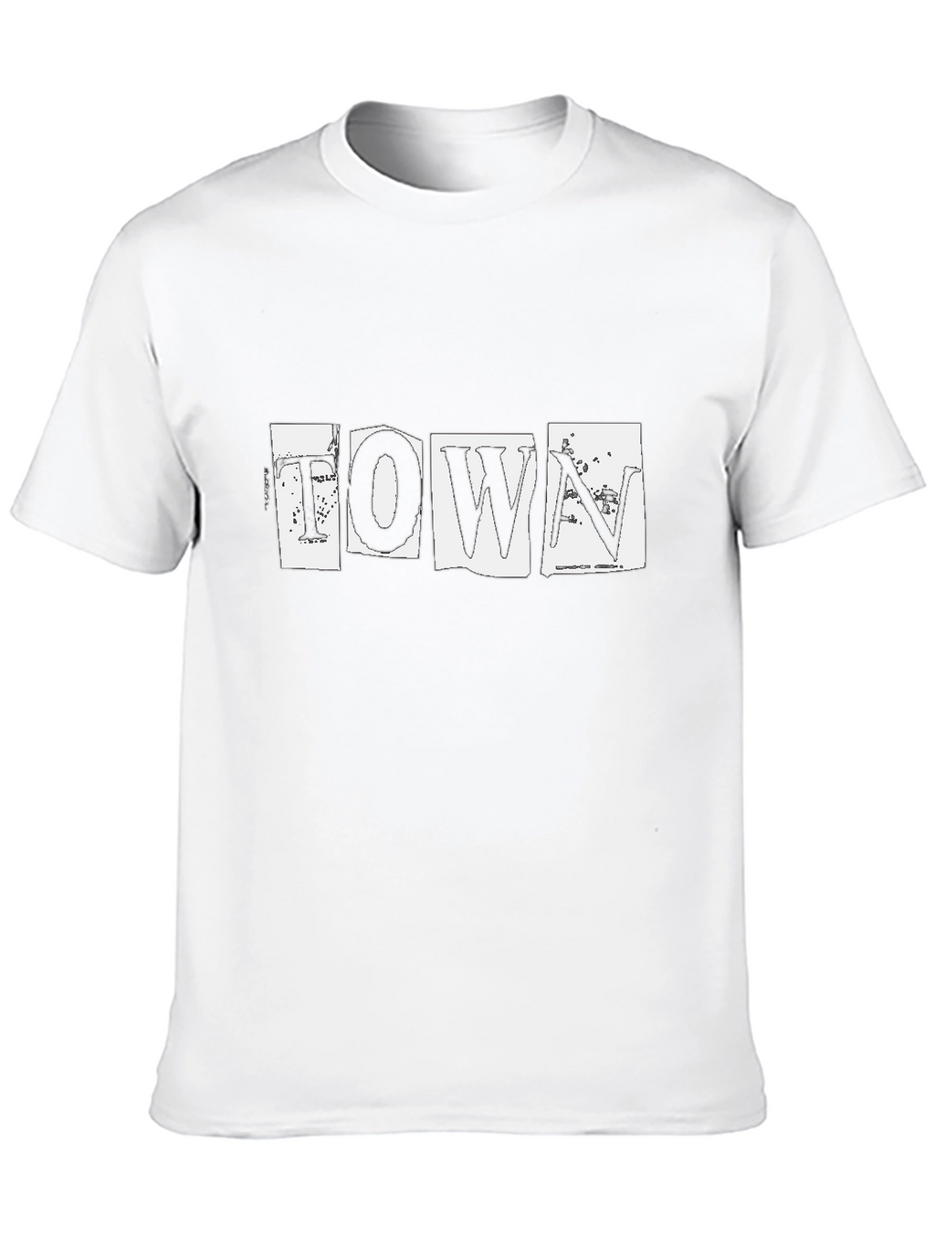 Town Graphic Print Black T-Shirt
