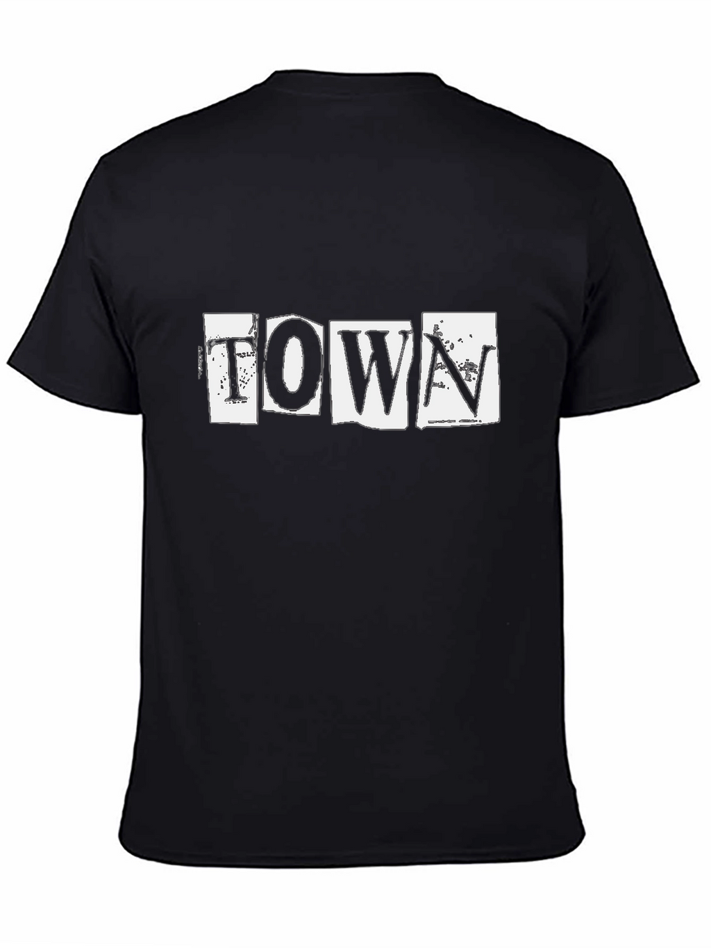 Town Graphic Print Black T-Shirt