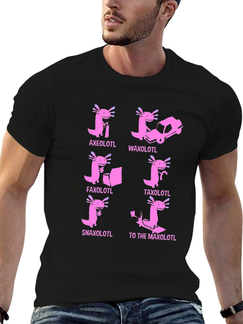 Axolotl Pun T-Shirt: Humorous Amphibian Tee