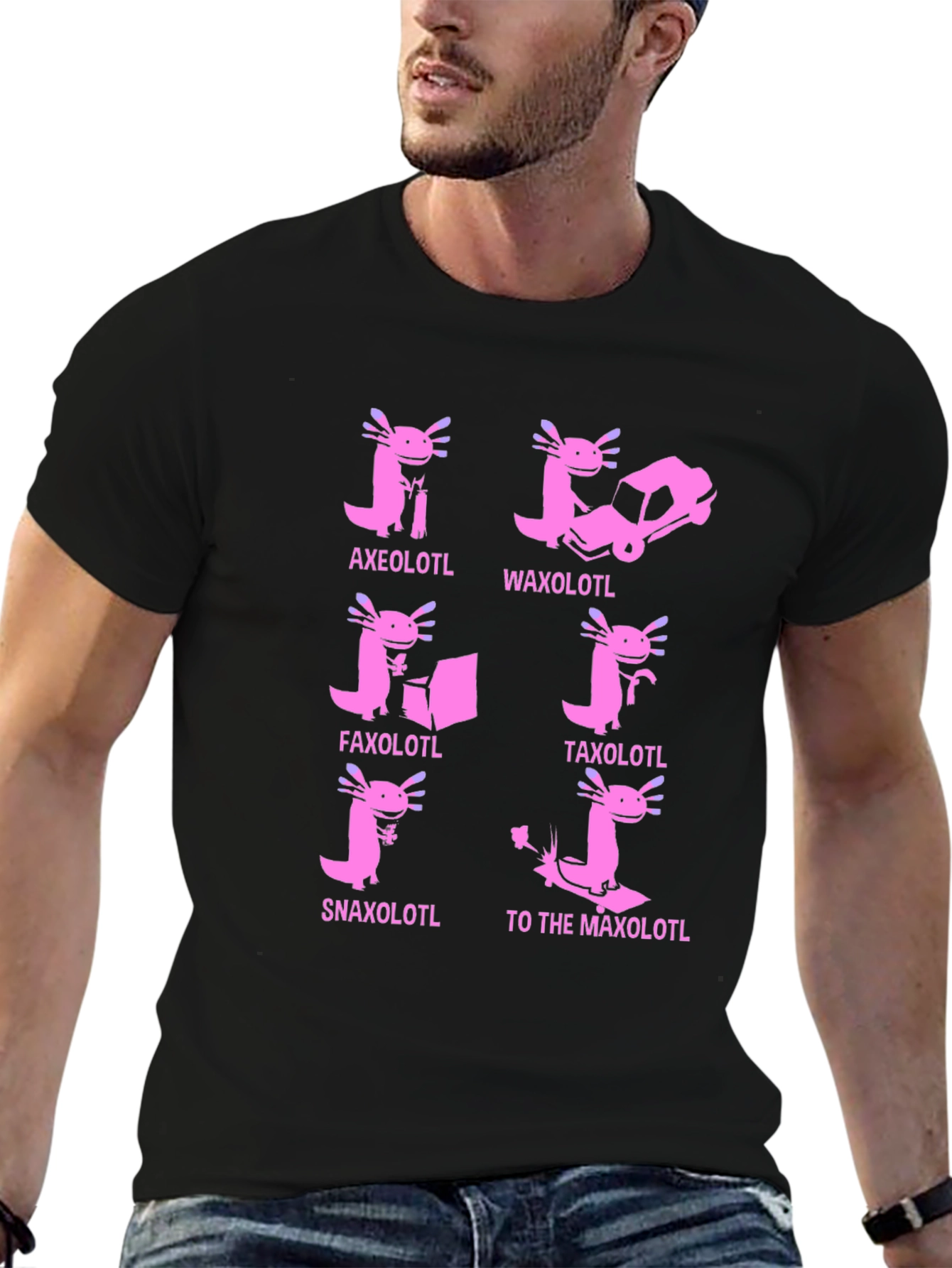 Axolotl Pun T-Shirt: Humorous Amphibian Tee