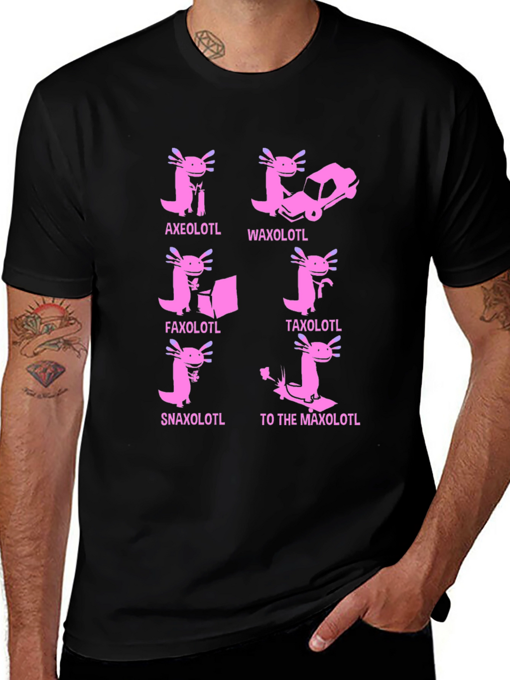 Axolotl Pun T-Shirt: Humorous Amphibian Tee