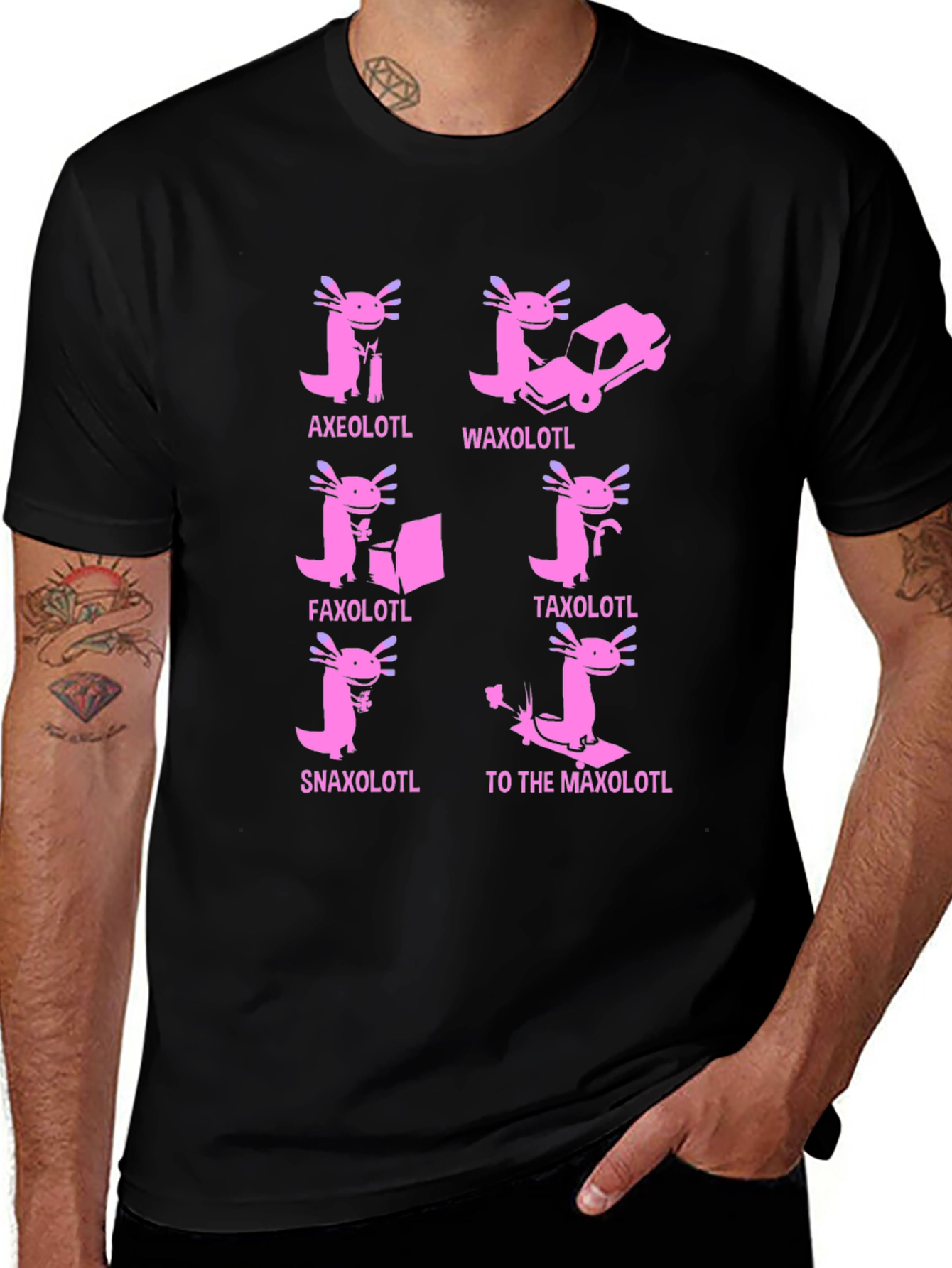 Axolotl Pun T-Shirt: Humorous Amphibian Tee