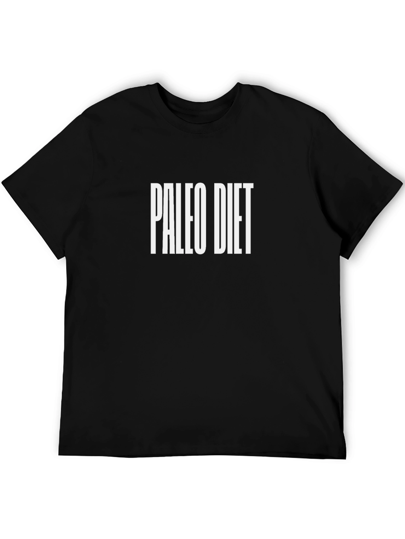 Paleo Diet Graphic Tee - Black Short Sleeve T-Shirt