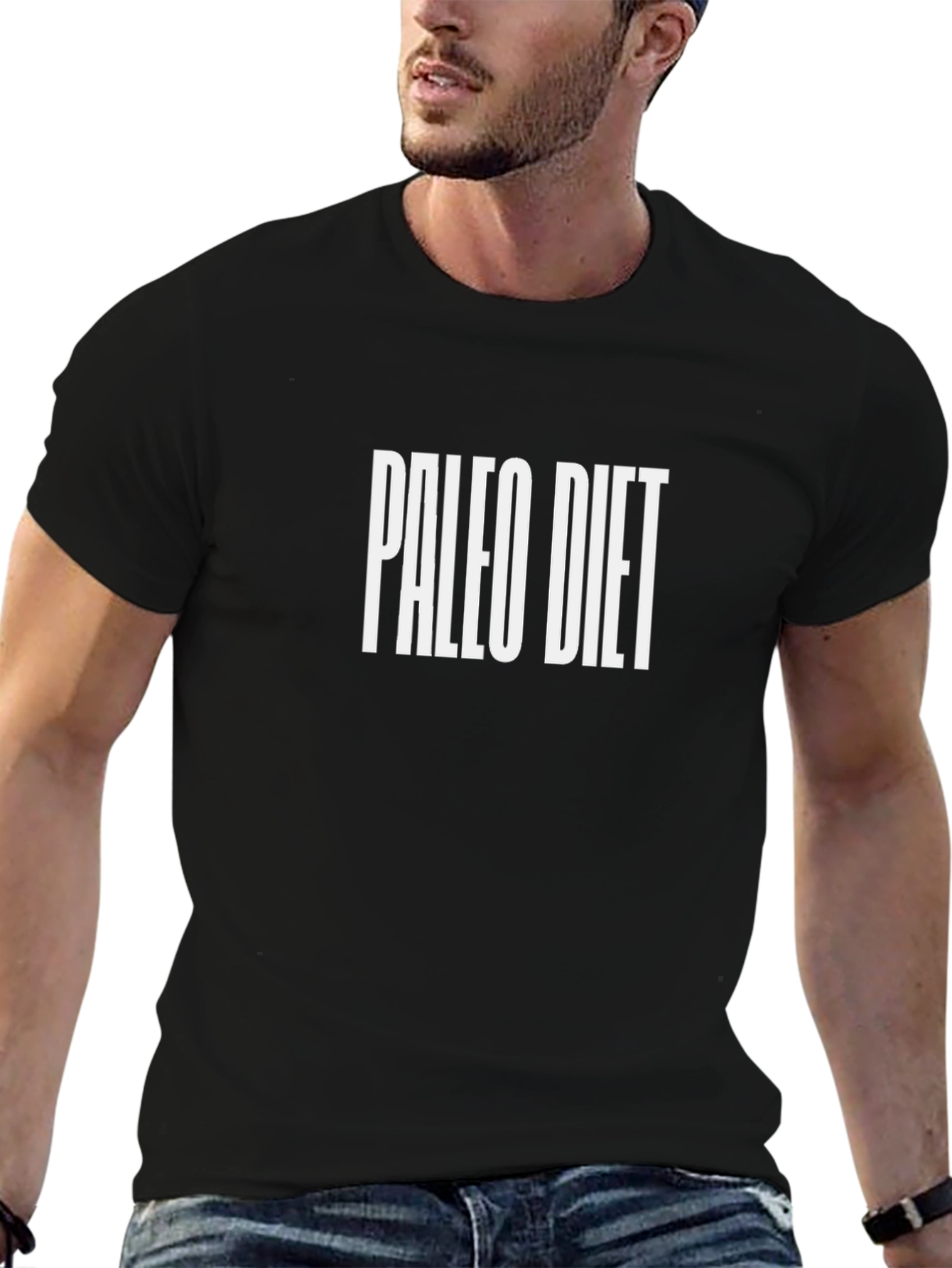 Paleo Diet Graphic Tee - Black Short Sleeve T-Shirt