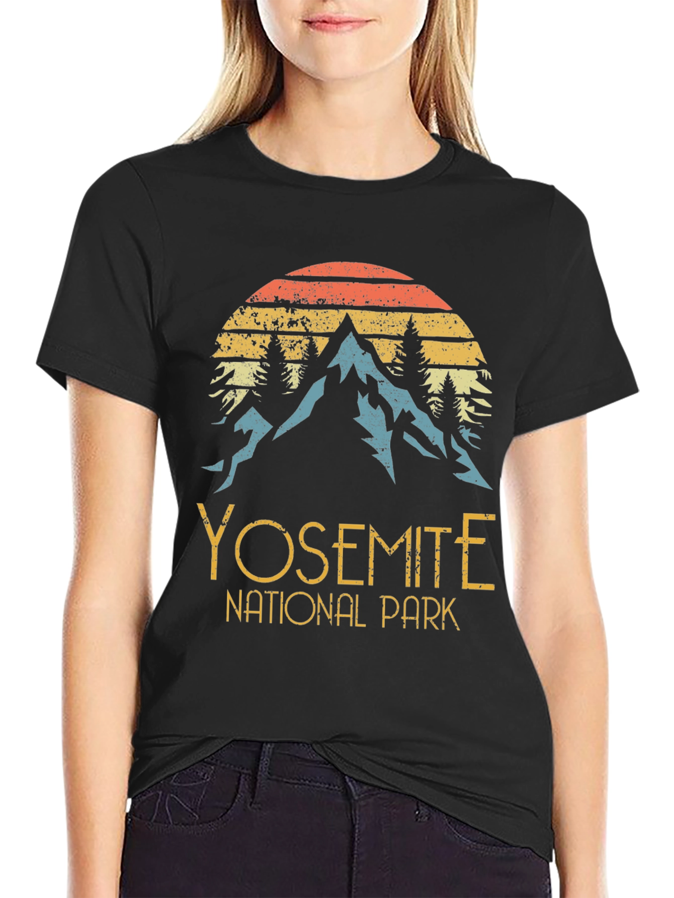 Yosemite National Park Retro Graphic T-Shirt