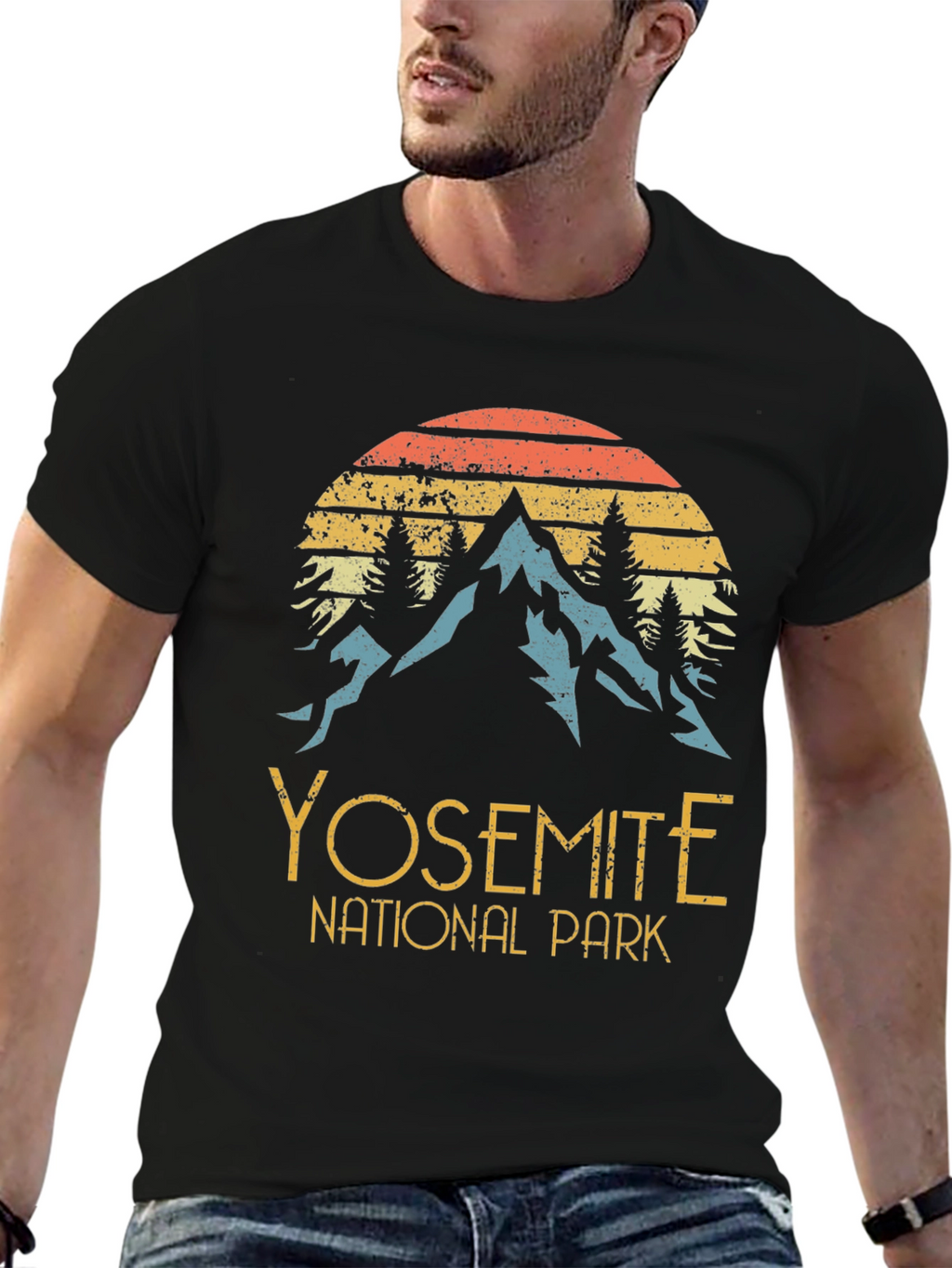 Yosemite National Park Retro Graphic T-Shirt
