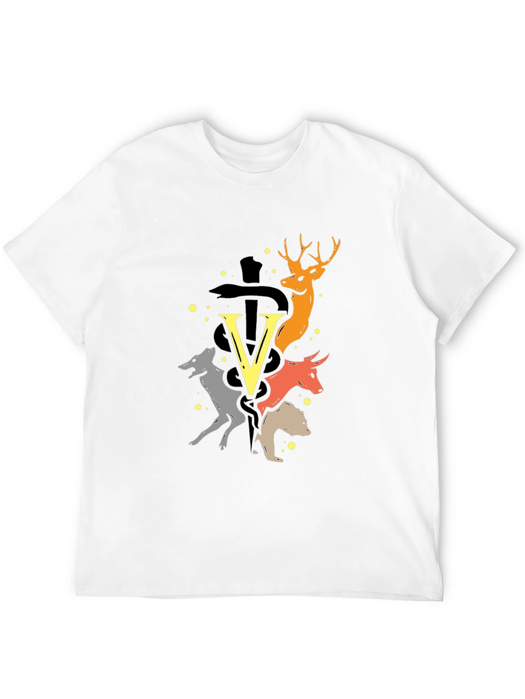 Animal Graphic Tee - Unique Design Soft Fabric