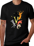 Animal Graphic Tee - Unique Design Soft Fabric