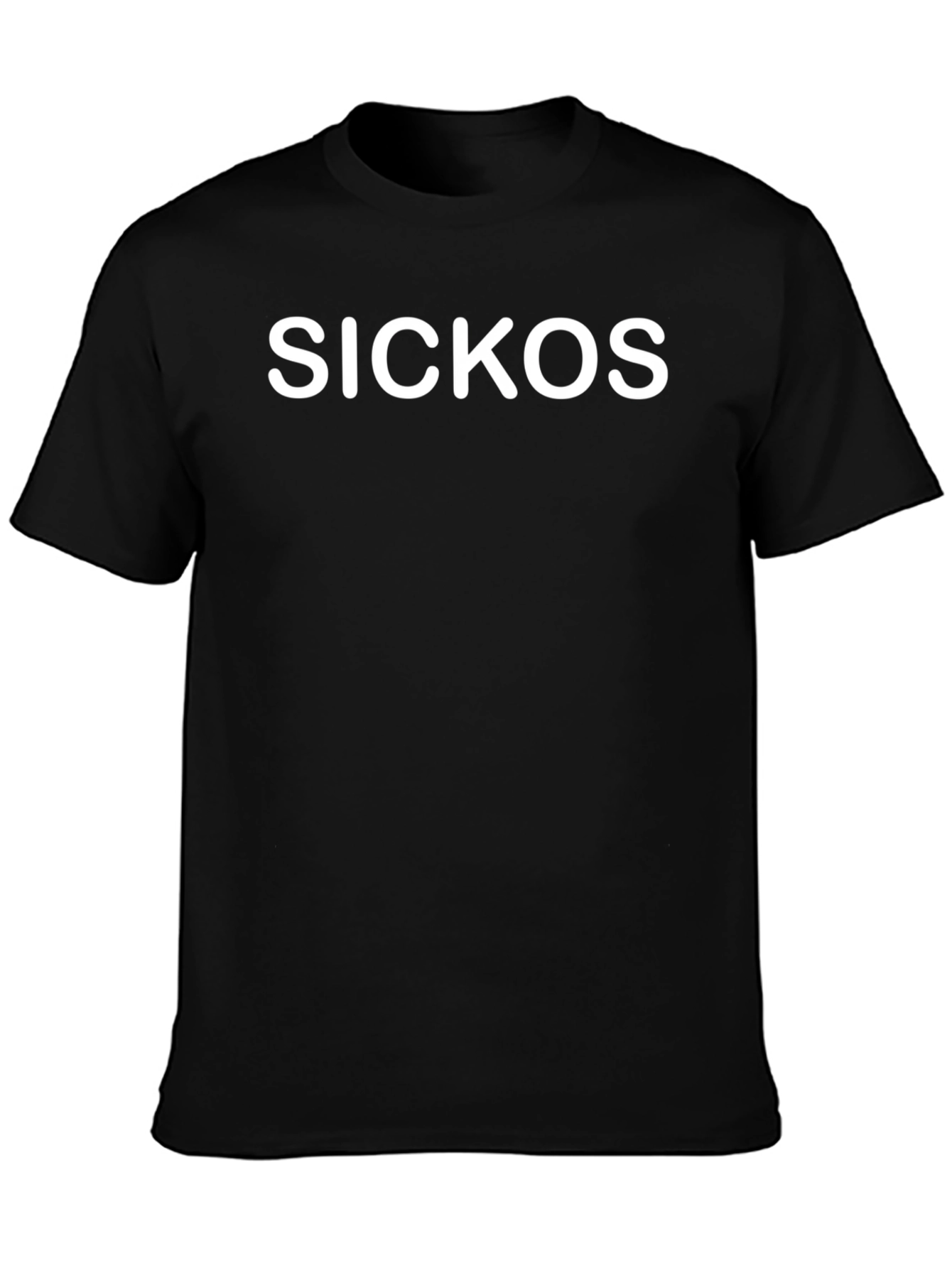 SICKOS Black Graphic Tee - Casual Style