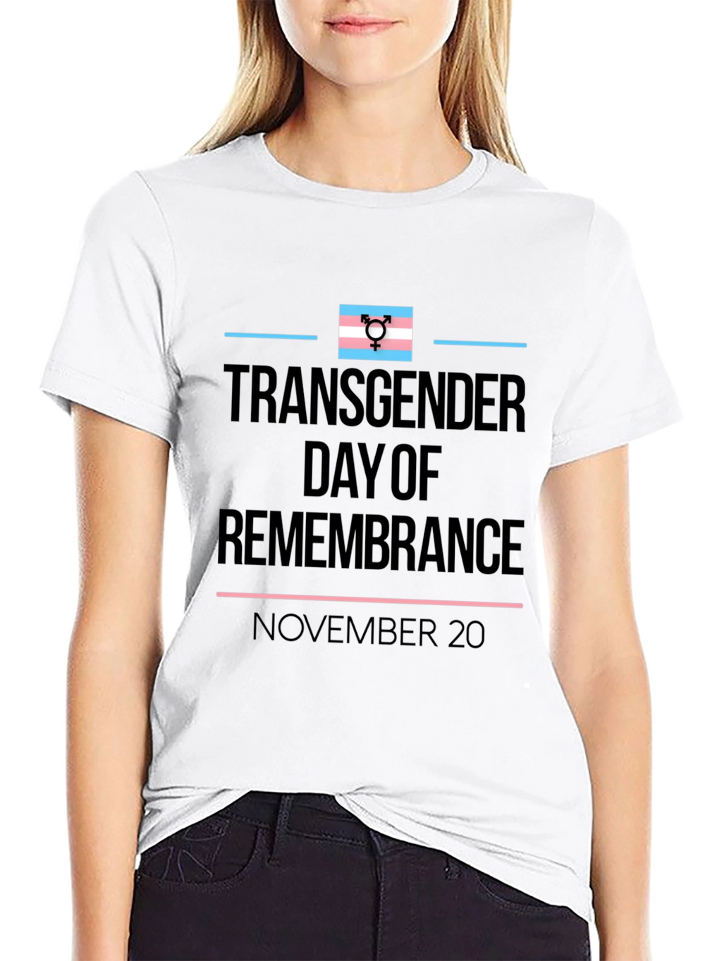 Transgender Day of Remembrance Black T-Shirt