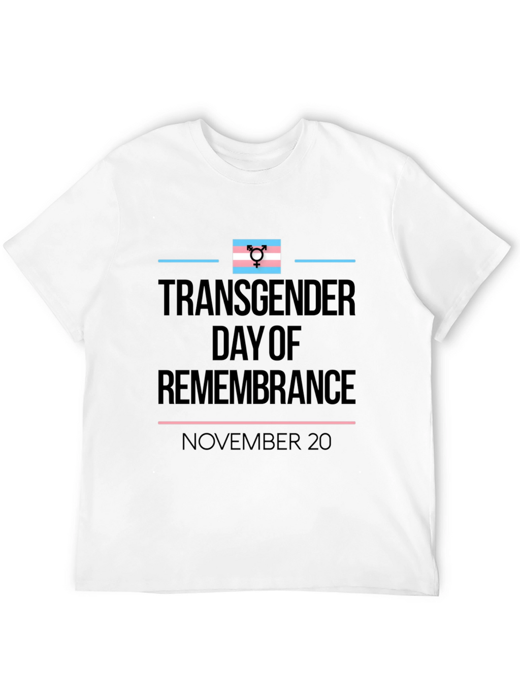 Transgender Day of Remembrance Black T-Shirt