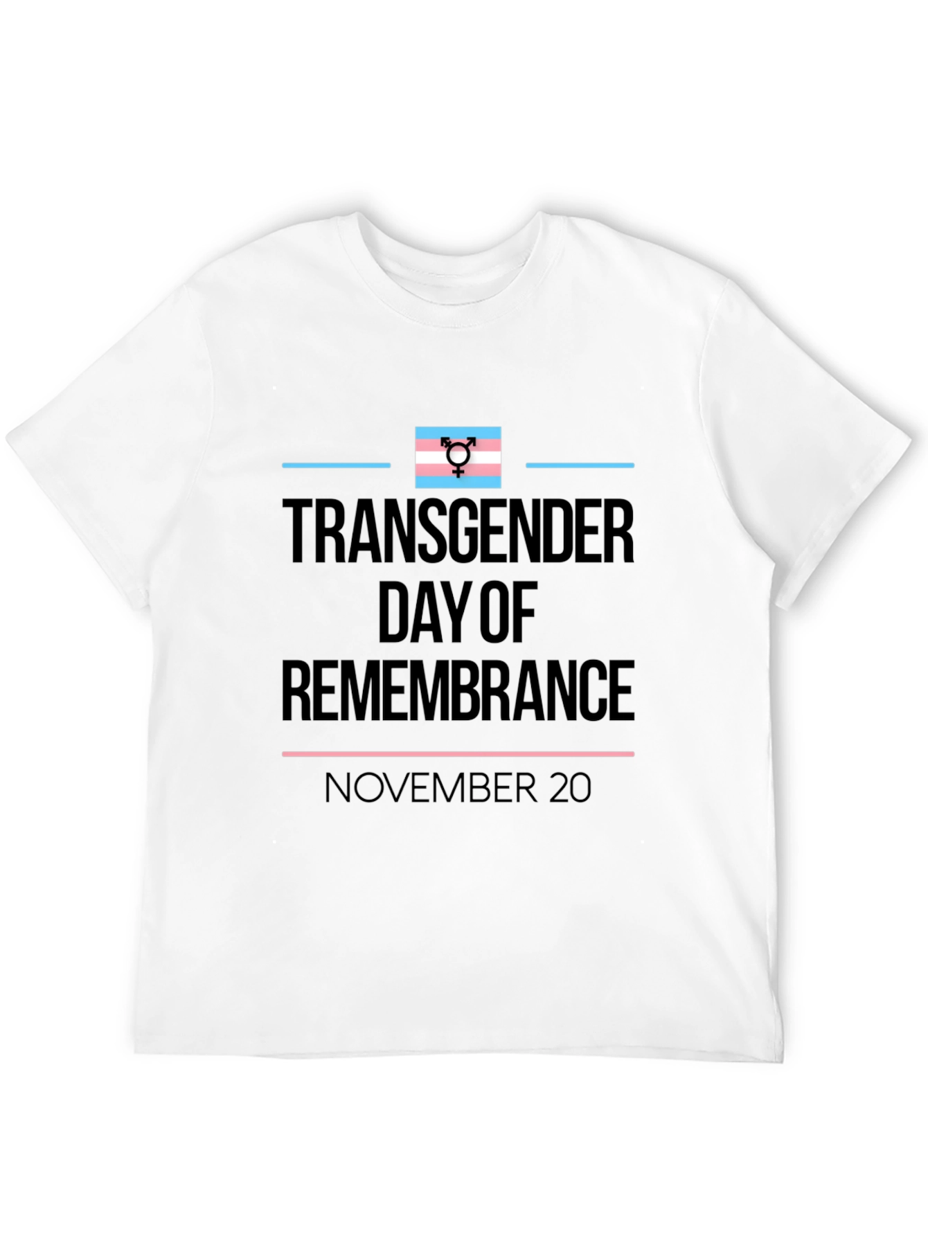 Transgender Day of Remembrance Black T-Shirt