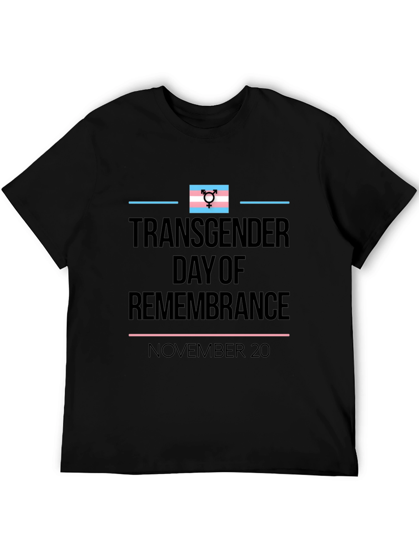 Transgender Day of Remembrance Black T-Shirt