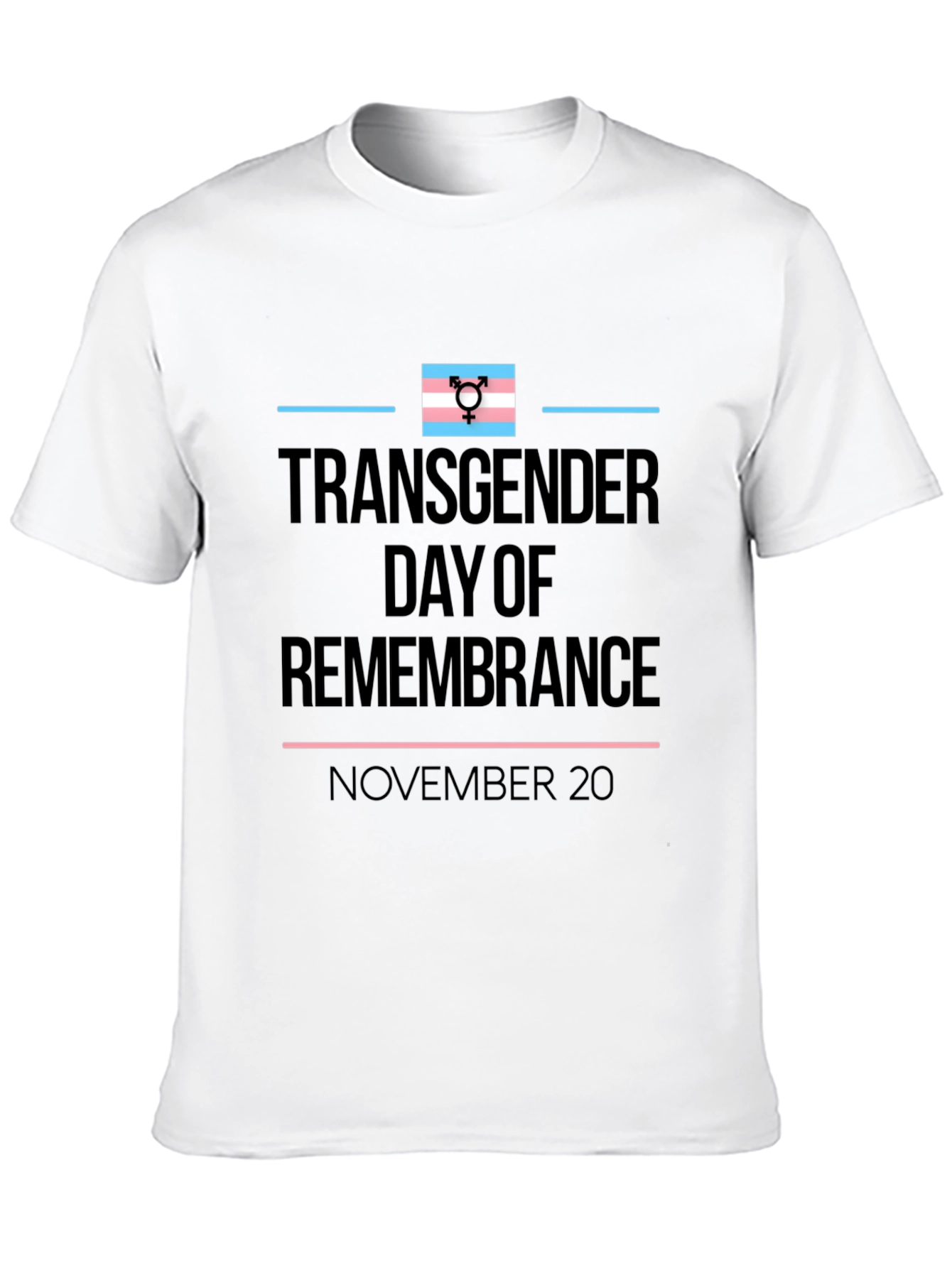 Transgender Day of Remembrance Black T-Shirt