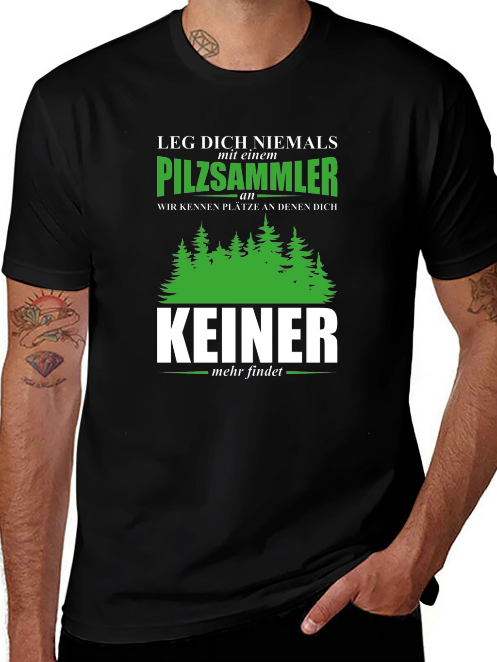 Pilzsammler T-Shirt - Mushroom Hunter Tee