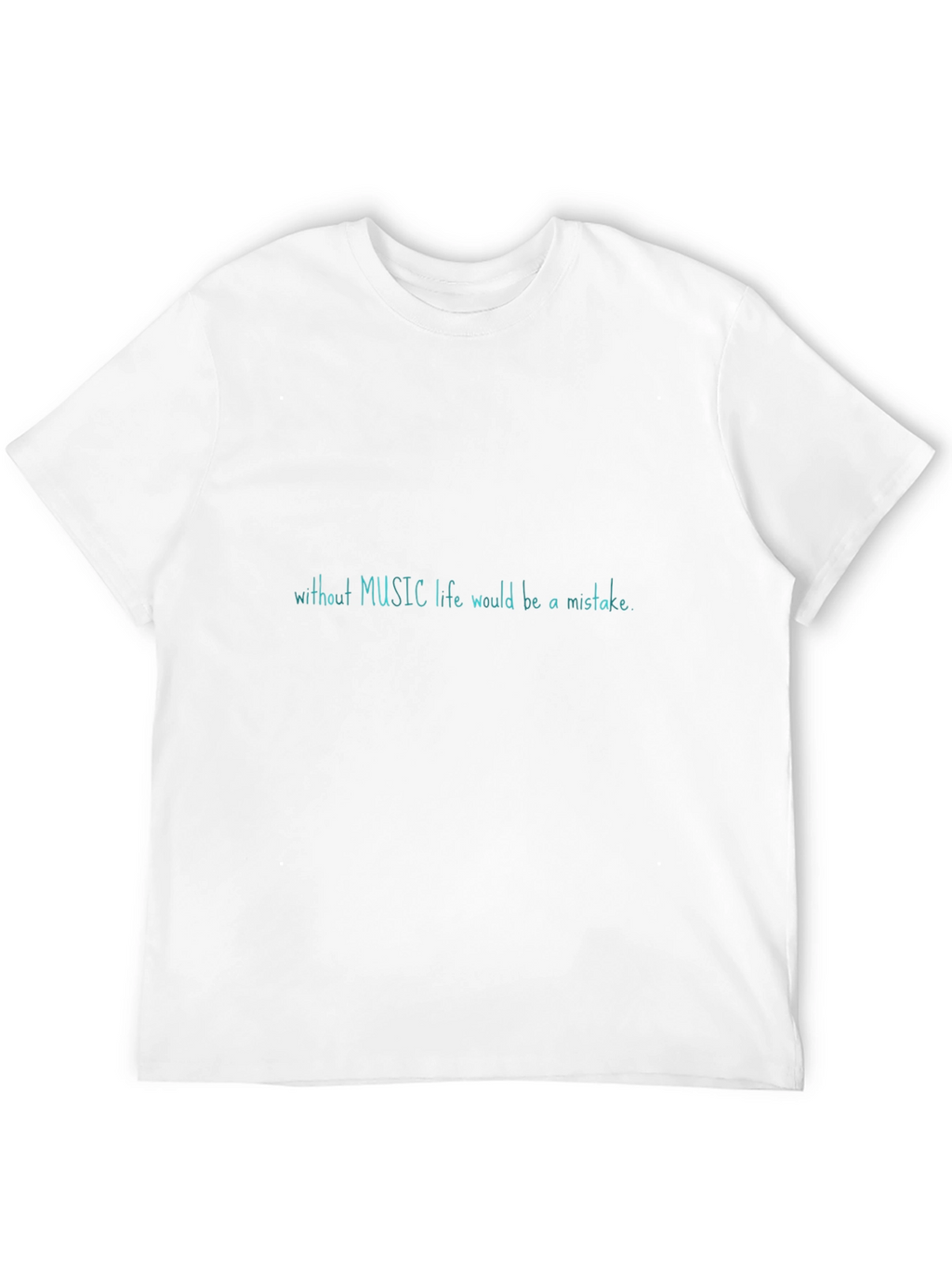 Music Lovers Tee - Without Music Life Black T-Shirt