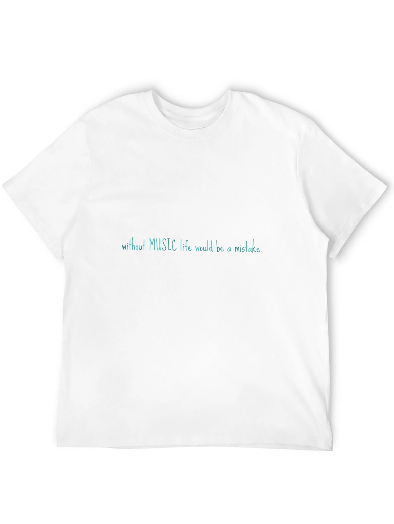 Music Lovers Tee - Without Music Life Black T-Shirt