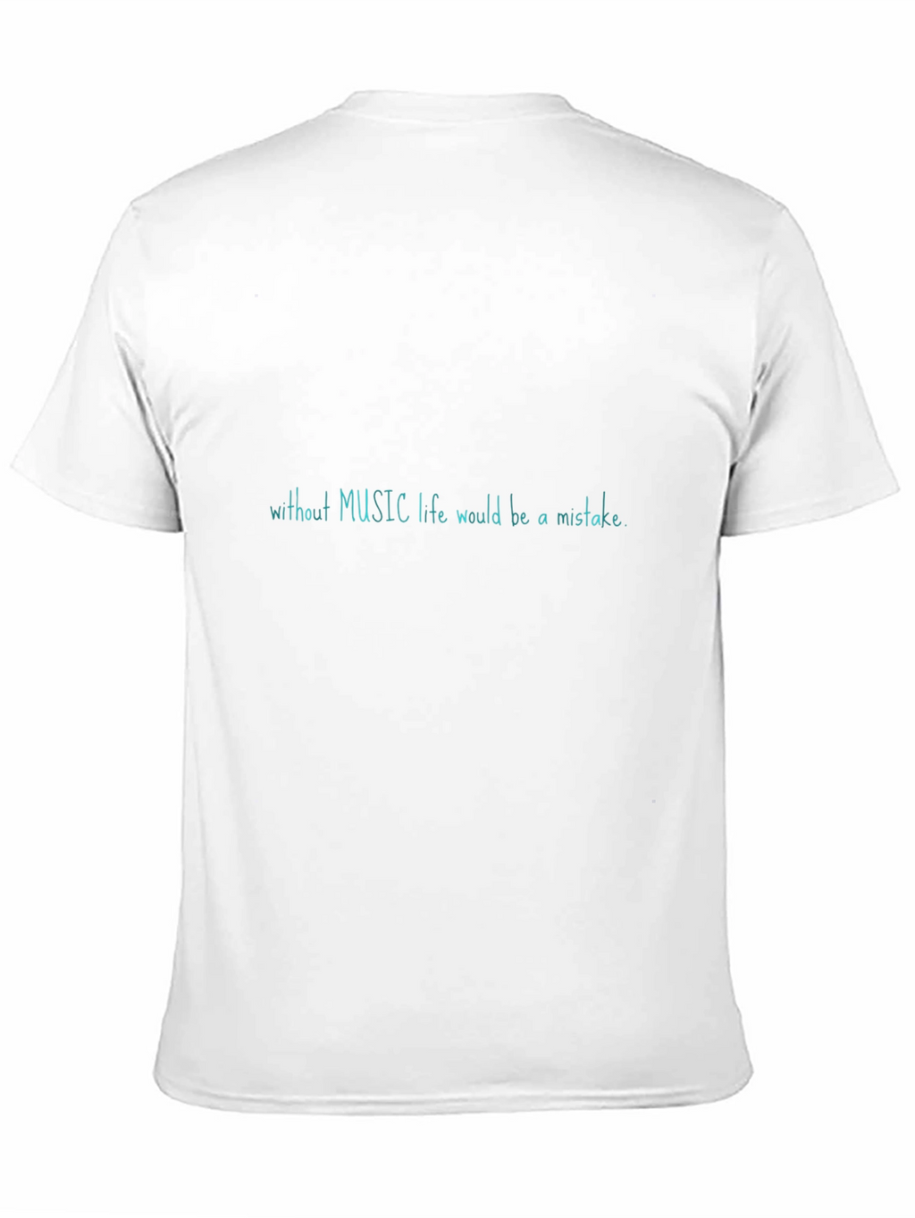 Music Lovers Tee - Without Music Life Black T-Shirt