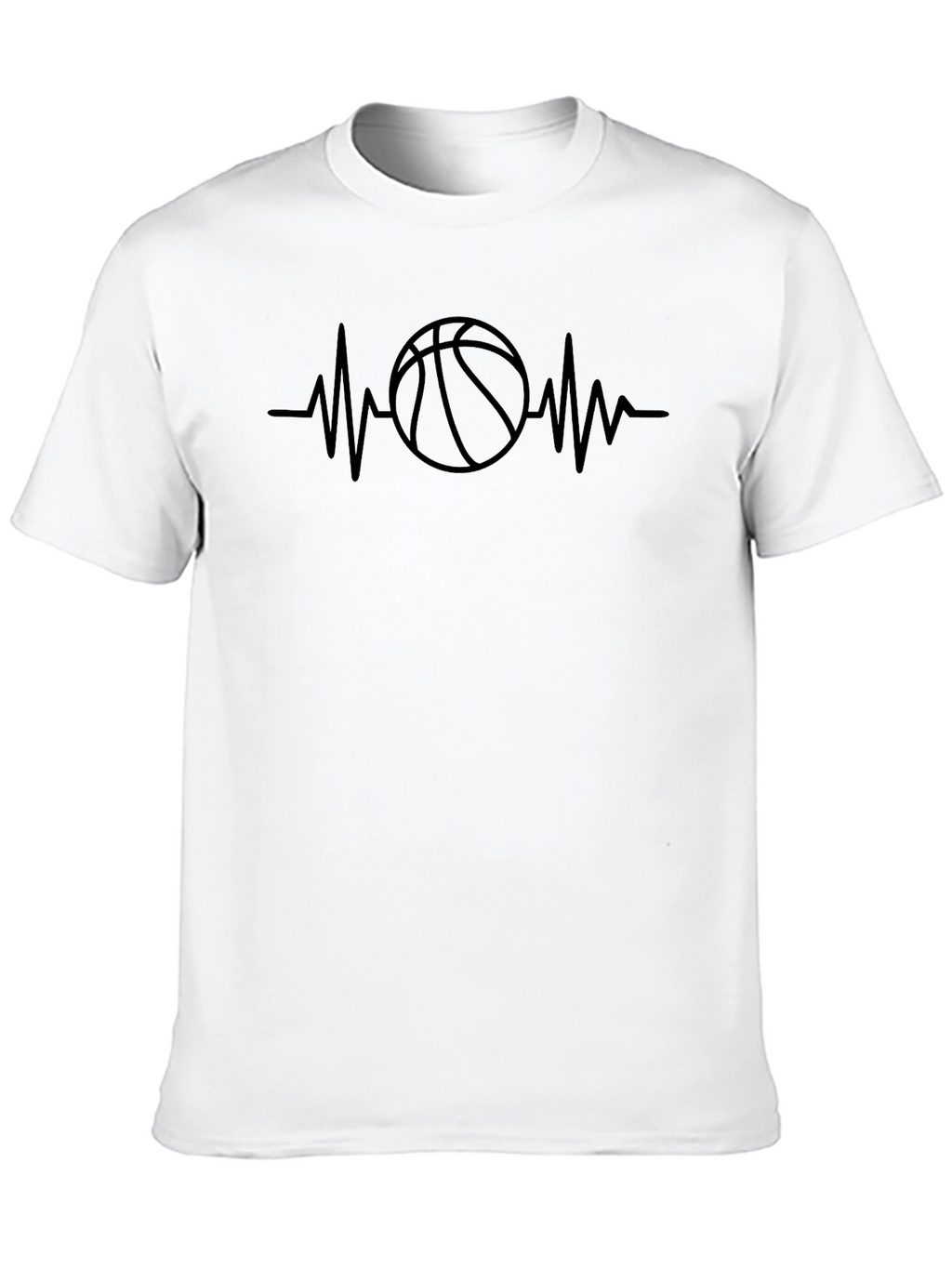 Basketball Heartbeat Graphic T-Shirt