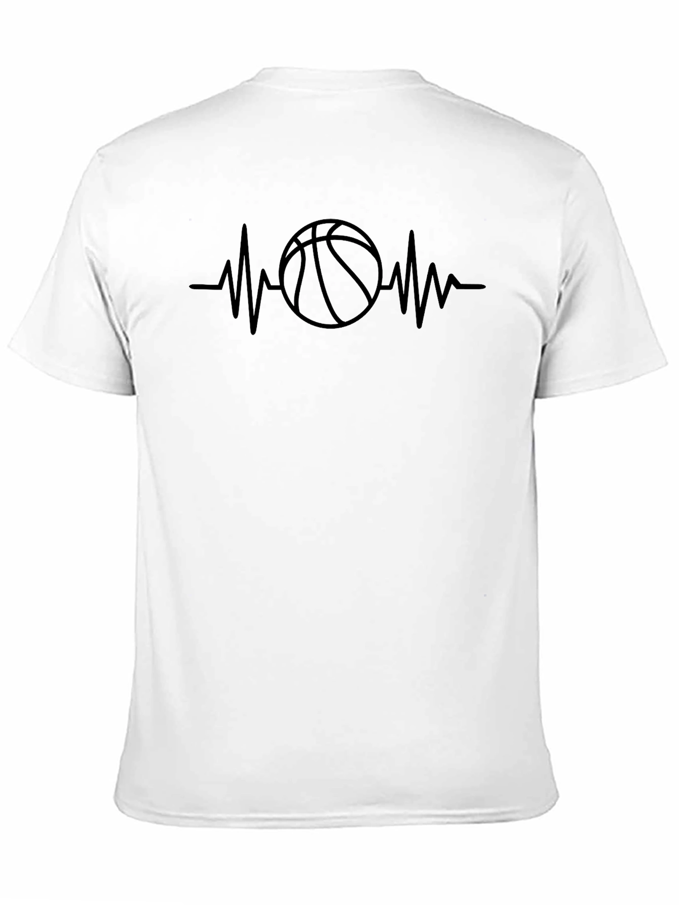 Basketball Heartbeat Graphic T-Shirt