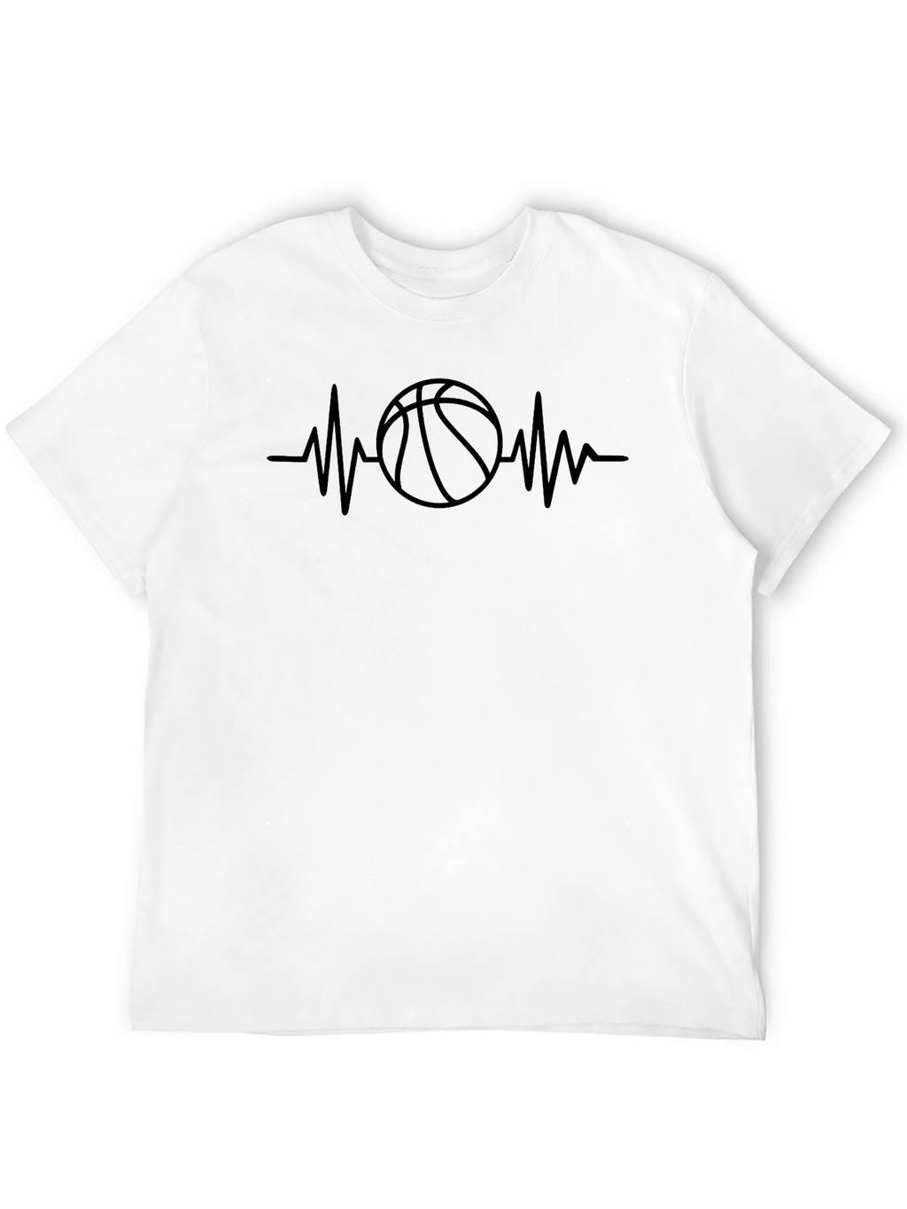 Basketball Heartbeat Graphic T-Shirt