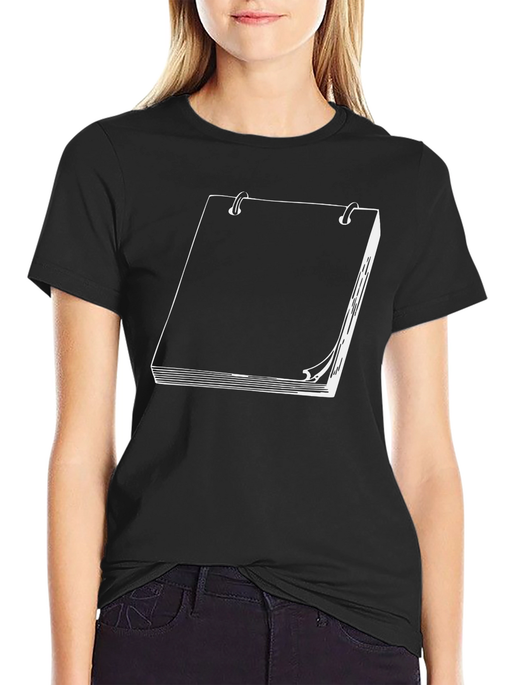 Sketchbook Graphic T-Shirt - Black Cotton Tee