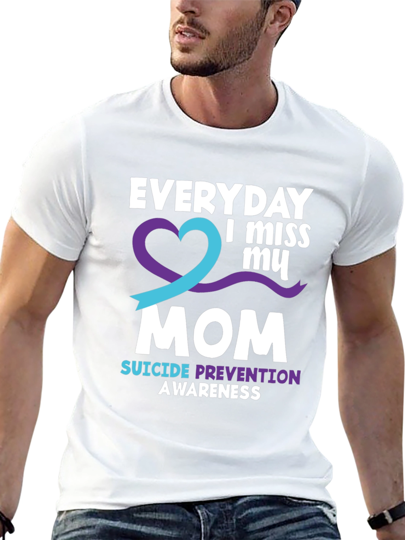 Suicide Prevention Awareness T-Shirt - Everyday I Miss My Mom
