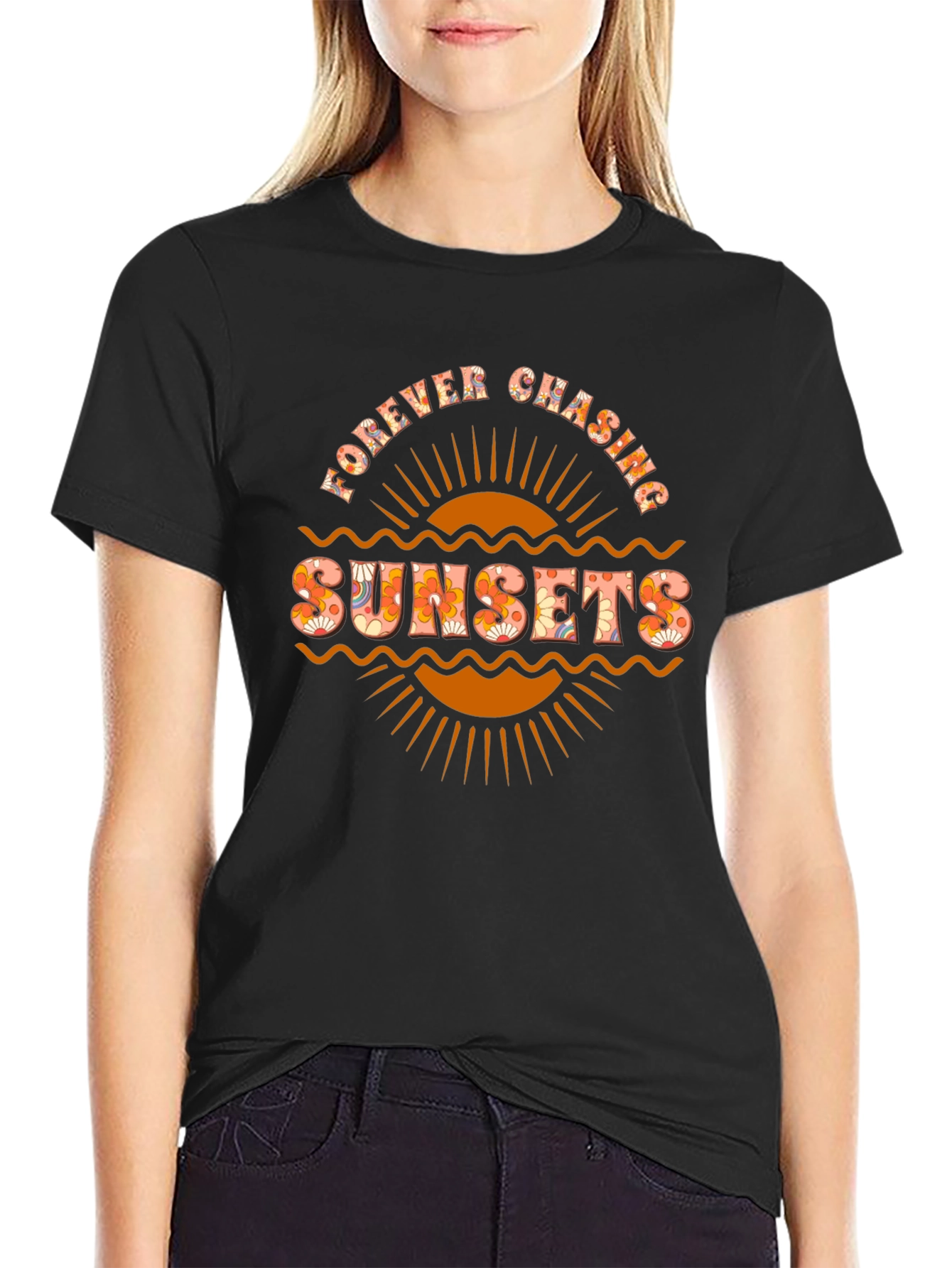 Forever Chasing Sunsets Graphic T-Shirt