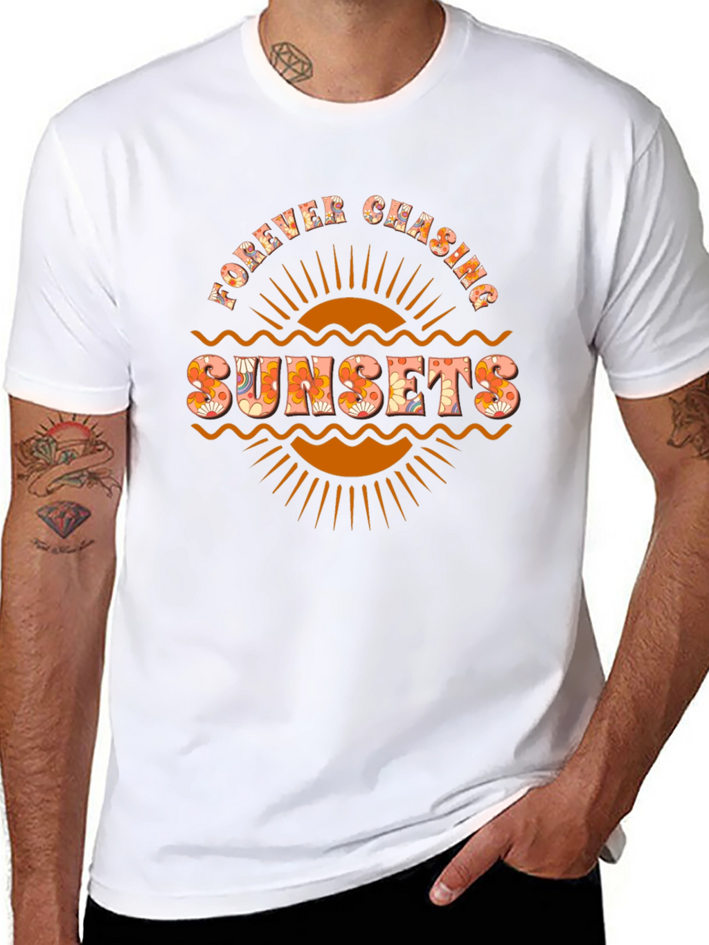 Forever Chasing Sunsets Graphic T-Shirt