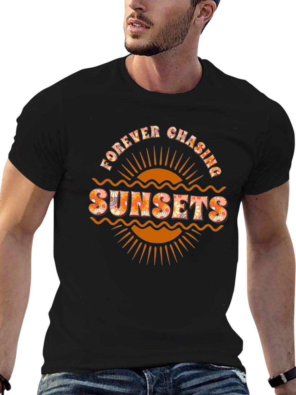Forever Chasing Sunsets Graphic T-Shirt