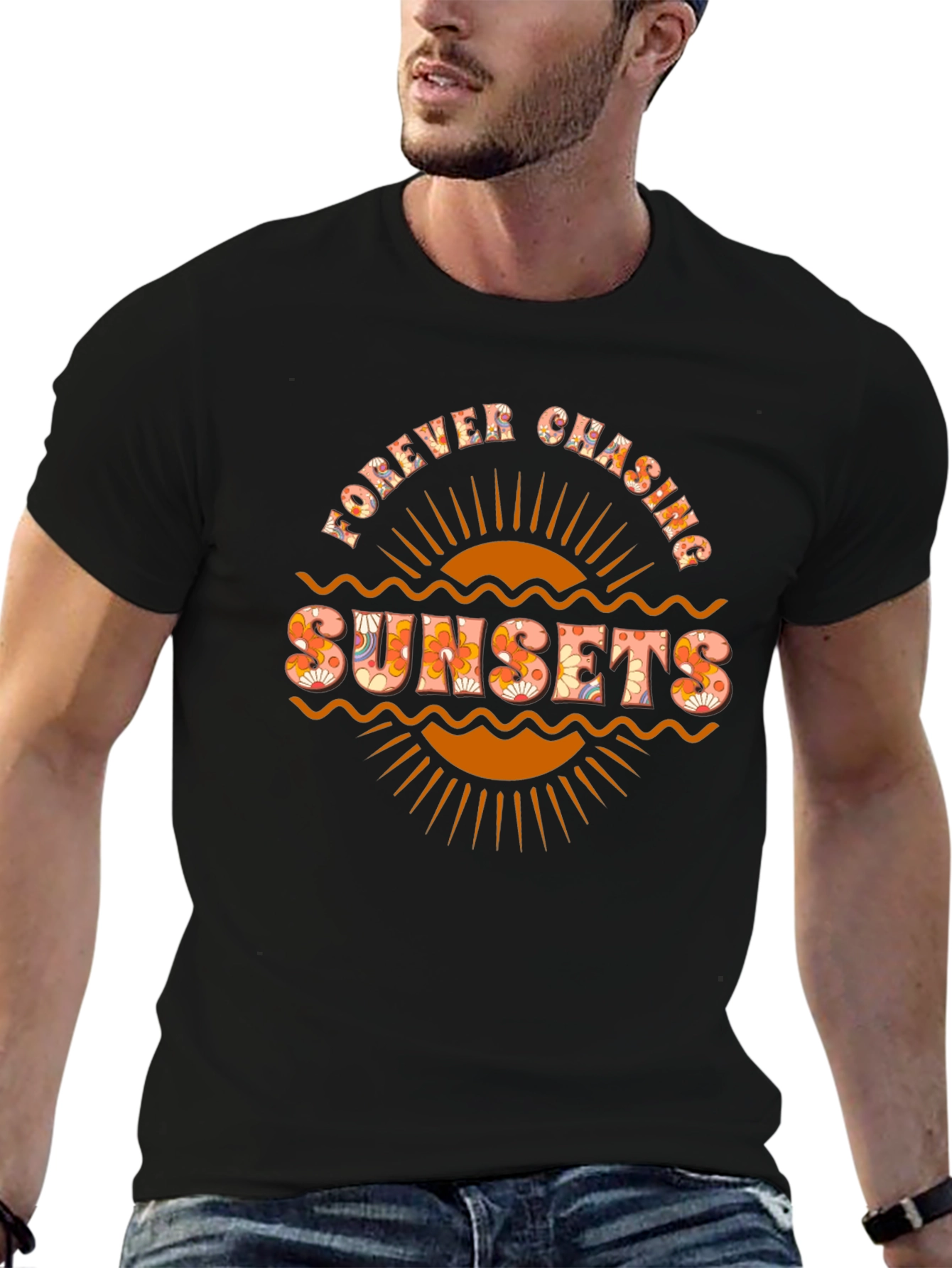 Forever Chasing Sunsets Graphic T-Shirt