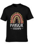 Physical Therapy Leopard Rainbow T-Shirt