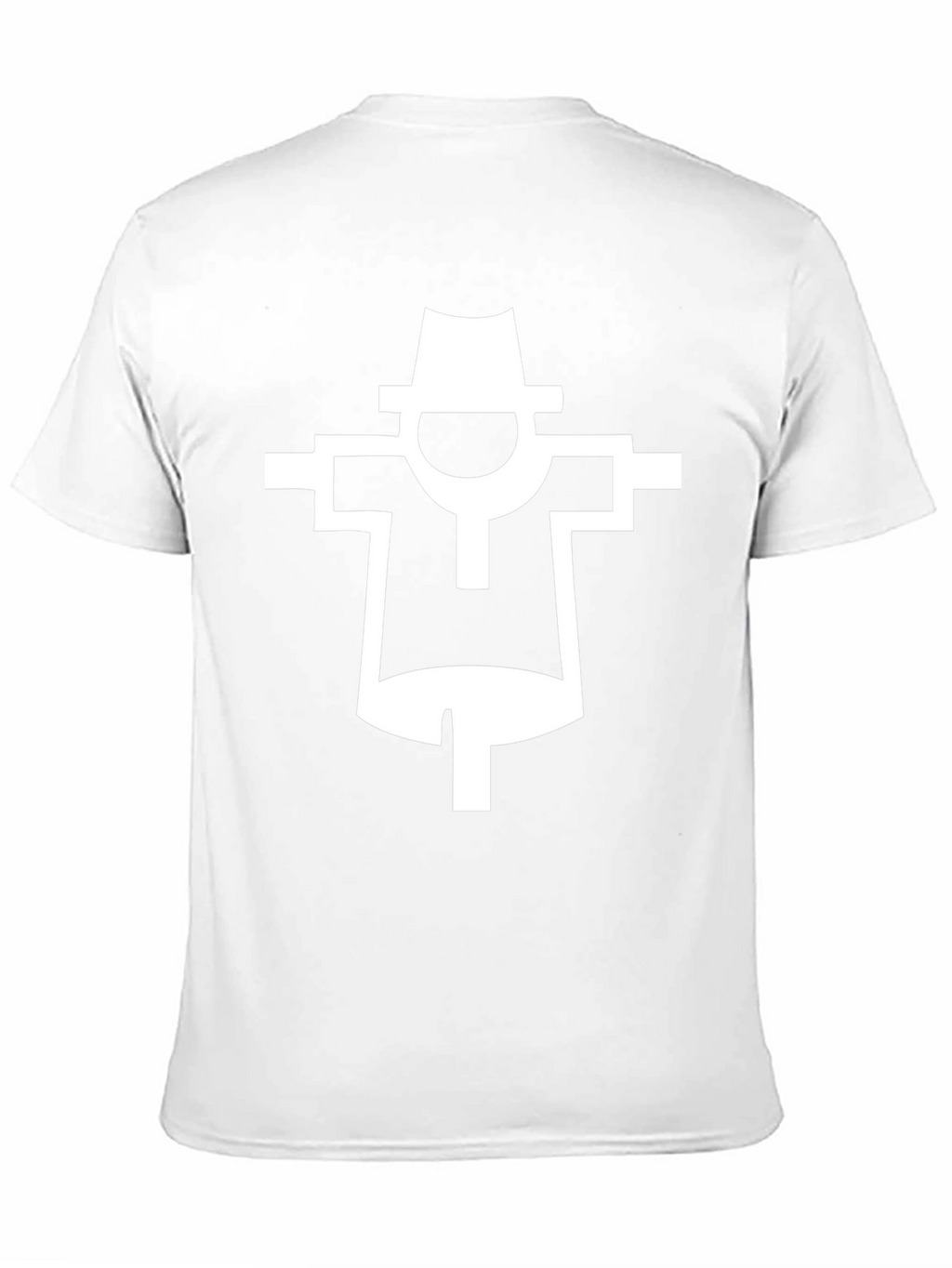 Stylized Scarecrow Graphic T-Shirt - Black