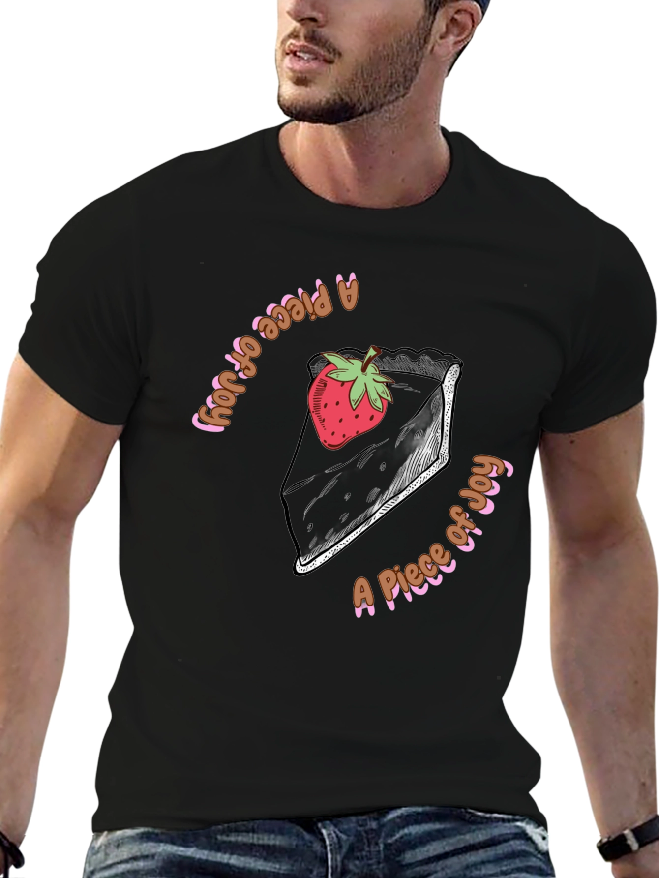 A Piece of Joy Black Graphic Tee