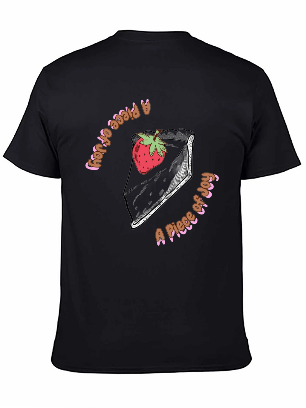 A Piece of Joy Black Graphic Tee
