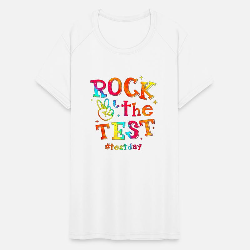 Rock The Test Testing Day Motivational Teacher