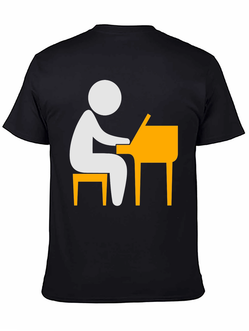 Piano Player T-Shirt - Stick Figure Musician Tee