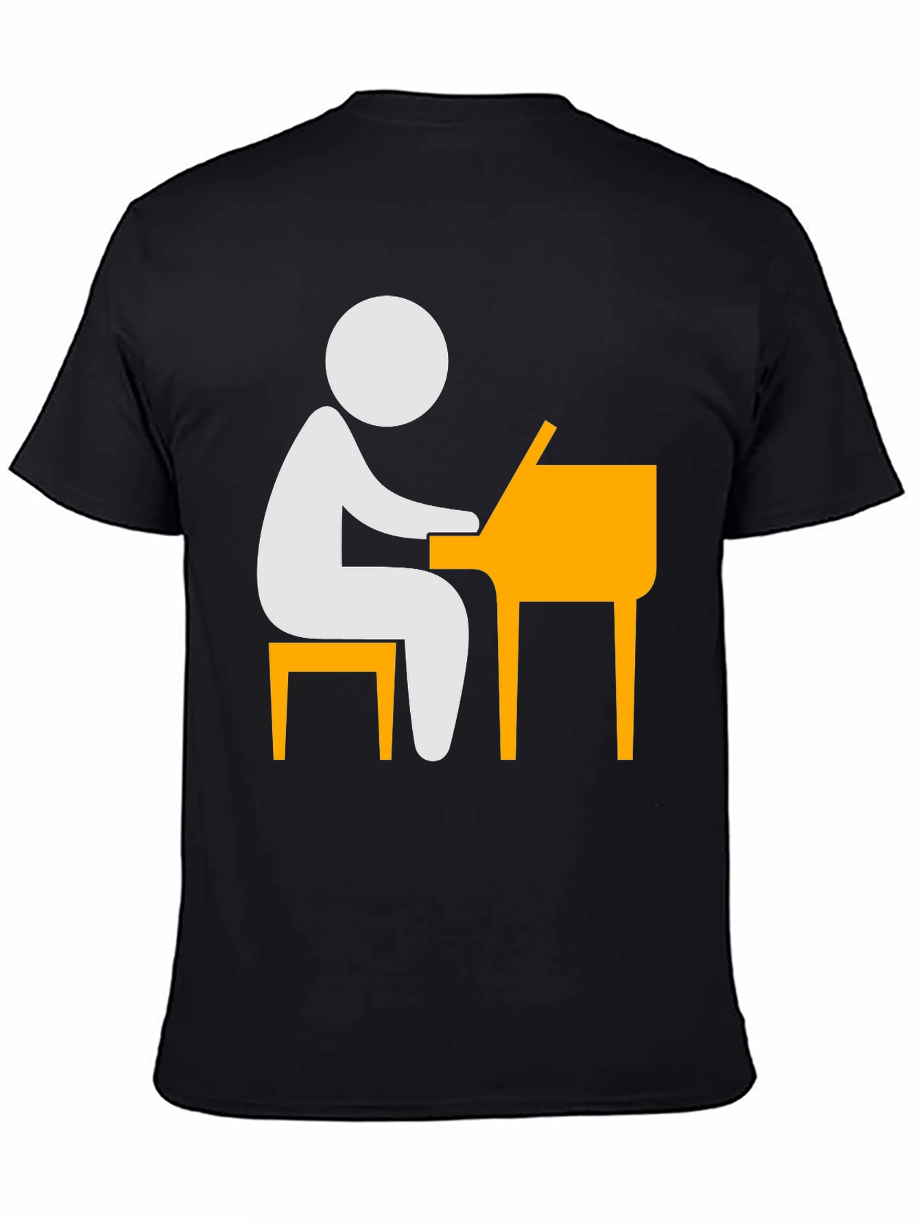 Piano Player T-Shirt - Stick Figure Musician Tee