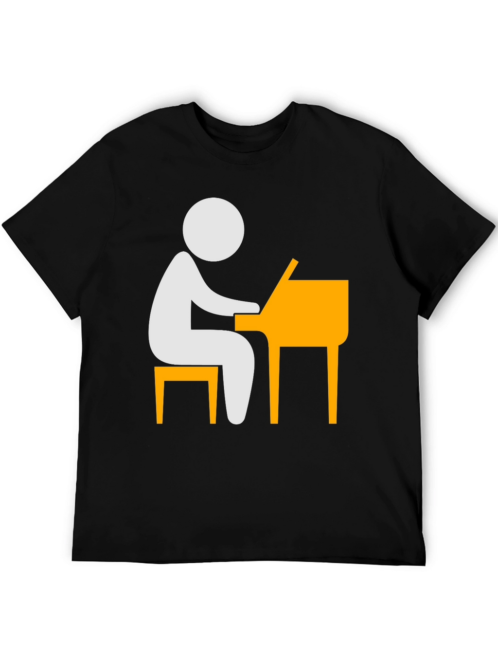 Piano Player T-Shirt - Stick Figure Musician Tee