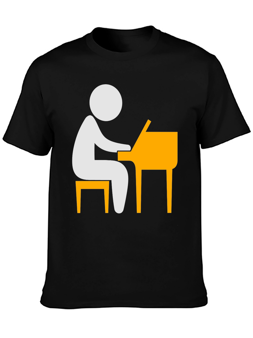 Piano Player T-Shirt - Stick Figure Musician Tee